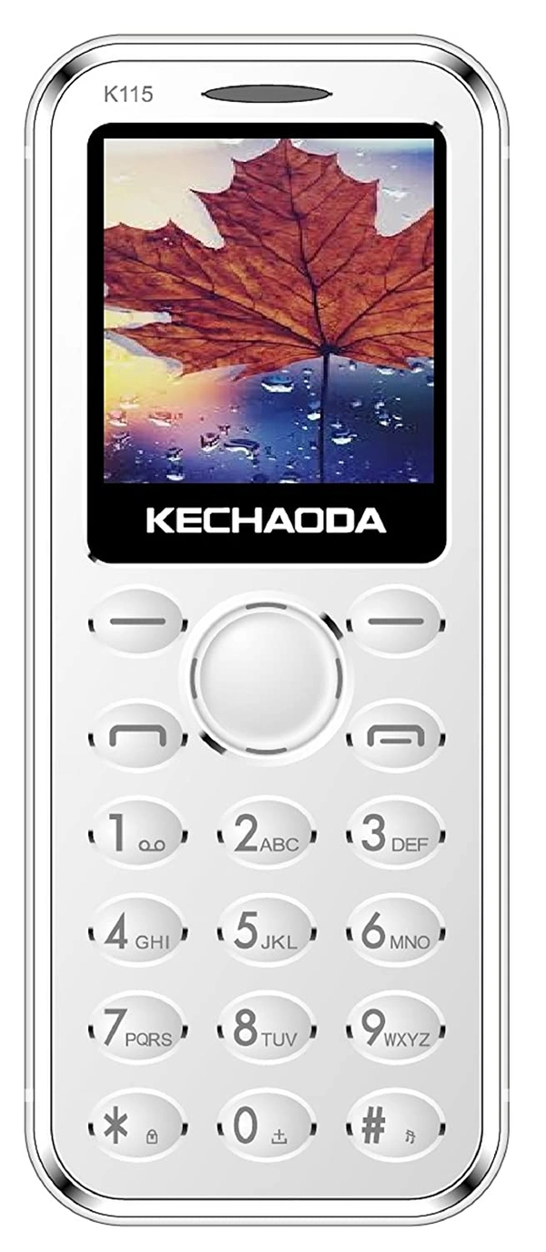 KECHAODA K115 with Dual Sim 3.66 cm (1.44"") inch QQVGA Phone (Black + Silver) - Silver